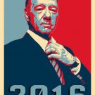 Frank Underwood Hope TV Political 2016 Parody - Rectangle Refrigerator Magnet