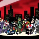 All Heroes & Villains Game & Super Hero Parody - Rectangle Refrigerator Magnet