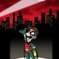 Red Bird Sidekick Hero Game & Super Hero Parody - Rectangle Refrigerator Magnet