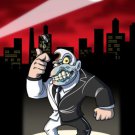 Disfigured Face Villain Game & Super Hero Parody - Rectangle Refrigerator Magnet
