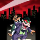 Clown Criminal Villain Game & Super Hero Parody - Rectangle Refrigerator Magnet