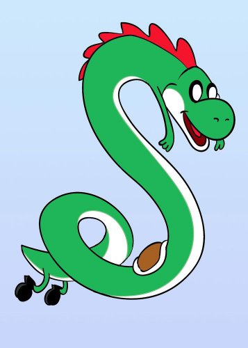 Plumbing Time Snake Creature Game & TV Parody - Rectangle Refrigerator Magnet
