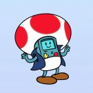 Plumbing Time Mushroom Robot Game & TV Parody - Rectangle Refrigerator Magnet