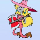 Plumbing Time Girl & Axe Guitar Game & TV Parody - Rectangle Refrigerator Magnet