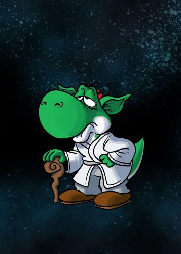 Plumbing Wars Wise Alien Guy Game & Movie Parody - Rectangle Refrigerator Magnet