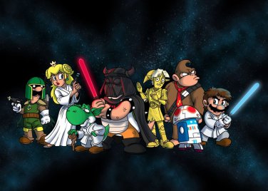 Plumbing Wars Group Game & Space Movie Parody - Rectangle Refrigerator Magnet