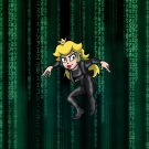 Plumbtrix Female Hero Character Video Game & Movie Parody - Vinyl Sticker