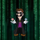 Plumbtrix Long Coat Character Video Game & Movie Parody - Vinyl Sticker