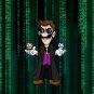 Plumbtrix Long Coat Character Video Game & Movie Parody - Vinyl Sticker