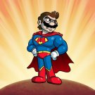 Plumbers League of America Caped Hero Game & Super Hero Parody - Vinyl Sticker