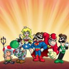 Plumbers League of America Group Video Game & Super Hero Parody - Vinyl Sticker