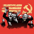 Communist Party Funny Pun Famous Communist Leaders Partying - Vinyl Sticker