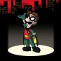 Red Bird Sidekick Hero Video Game & Bat Super Hero Parody - Vinyl Sticker