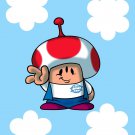 Plumbing Story Alien Mushroom Game & Cartoon Movie Parody - Vinyl Sticker
