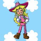 Plumbing Story Western Cowgirl Hero Game & Cartoon Movie Parody - Vinyl Sticker