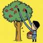 "Part-Time Job Apple Farm" Comic Parody - Plywood Wood Print Poster Wall Art