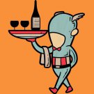 "Part-Time Job Restaurant" Comic Parody - Plywood Wood Print Poster Wall Art