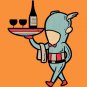 "Part-Time Job Restaurant" Comic Parody - Plywood Wood Print Poster Wall Art