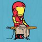 "Part-Time Job Laundry Shop" Comic Parody - Plywood Wood Print Poster Wall Art