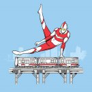 "Tokyo Pommel Horse" Super Hero & Train Gymnastics Parody - Vinyl Print Poster