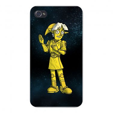Plumbing Wars Shiny Robot Man Parody - FITS iPhone 5 5s Plastic Snap On Case