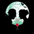 "Bloody Couple" Vampire Couple Love Dinner Date w/ Moon - Vinyl Print Poster