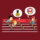 "Hurdles Champion" Plumber Video Game Parody w/ Mushroom - Vinyl Print Poster