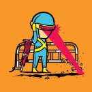 "Part-time JOB Road Construction" Parody Super Hero Fixing Road - Vinyl Sticker