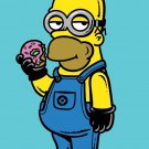 "Simpion" Funny Cartoon Movie & Family TV Show Parody Donut - Vinyl Print Poster