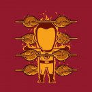 "Part-time JOB Roasted Chicken Shop" Parody Super Hero Roasting - Vinyl Sticker