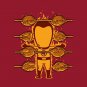 "Part-time JOB Roasted Chicken Shop" Parody Super Hero Roasting - Vinyl Sticker