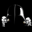 "Polishing" Space Movie Parody Cleaning Villain Helmet - Vinyl Print Poster