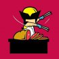 "Part-time JOB Meat Shop" Funny Parody Super Hero Cutting Meat - Vinyl Sticker