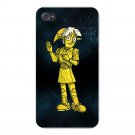 Plumbing Wars Shiny Robot Man Parody - FITS iPhone 4 4s Plastic Snap On Case