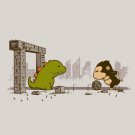"Epic Soccer Game" Classic Movie Monsters Destroy City Parody - Vinyl Sticker