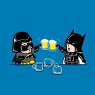"Dark Side Buddy" Drinking Villain & Super Hero Movie Parody - Vinyl Sticker