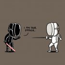 "I Am Your Father" Fencing Sword Fighting Space Movie Parody - Vinyl Sticker