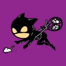 "Part-Time JOB Rat Catcher" Parody Super Hero Catching Mice - Vinyl Print Poster