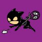 "Part-Time JOB Rat Catcher" Parody Super Hero Catching Mice - Vinyl Print Poster