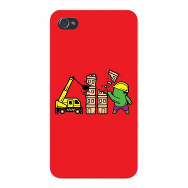 "Part-Time Job Construction" Parody - FITS iPhone 5 5s Plastic Snap On Case