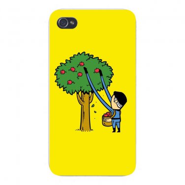 "Part-Time Job Apple Farm" Comic Parody - FITS iPhone 5 5s Plastic Snap On Case