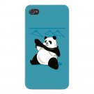 "Outfit" Funny Panda Bear w/ Clothes - FITS iPhone 5 5s Plastic Snap On Case