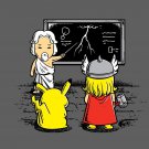 "Lightning Lessons" Monster & God Cartoon Movie Parody - Vinyl Print Poster