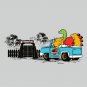 "Human Park" Dinosaur Park Movie Parody Riding in Jeep - Vinyl Print Poster