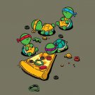 "Pizza Lover" TV Show Cartoon Movie Parody Fighting Turtles - Vinyl Print Poster