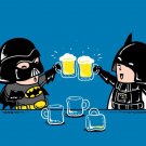 "Dark Side Buddy" Drinking Villain & Hero Movie Parody - Vinyl Print Poster