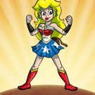 Plumbers League of America Female Game & Super Hero Parody - Vinyl Print Poster