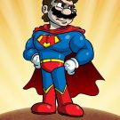 Plumbers League of America Caped Game & Super Hero Parody - Vinyl Print Poster