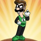 Plumbers League of America Green Game & Super Hero Parody - Vinyl Print Poster