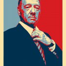 Frank Underwood Hope TV Show Political Parody Plain Design - Vinyl Print Poster